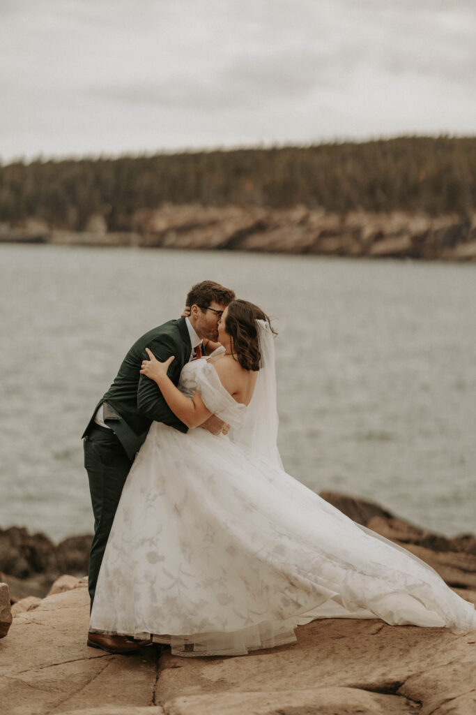 Otter Point elopement at Acadia National Park