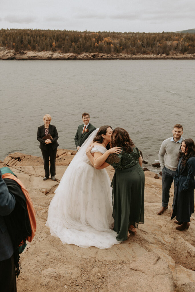 micro wedding at otter point in November